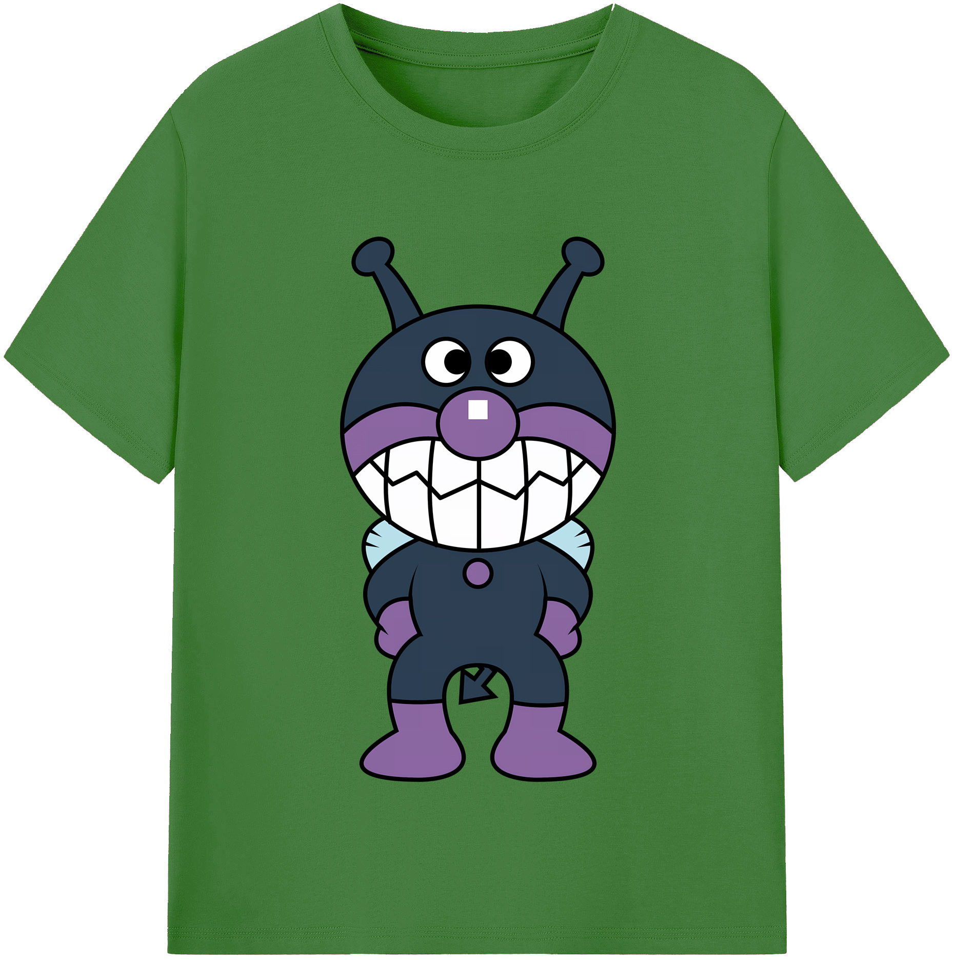 （画像用） アンパンマン Anpanman レディースカジュアルプリントTシャツ（綿100％）